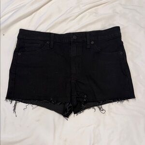 Universal Thread Black Frayed Hem Denim Shorts